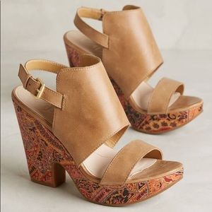 Naya Printed Cork Heels
